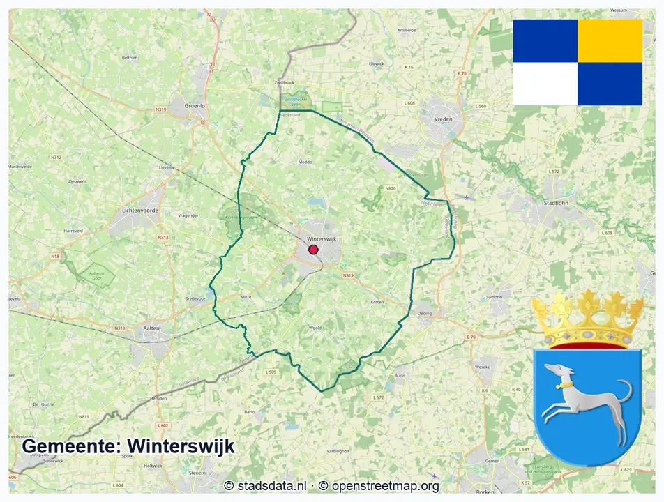 Schematische gemeentegrens Winterswijk